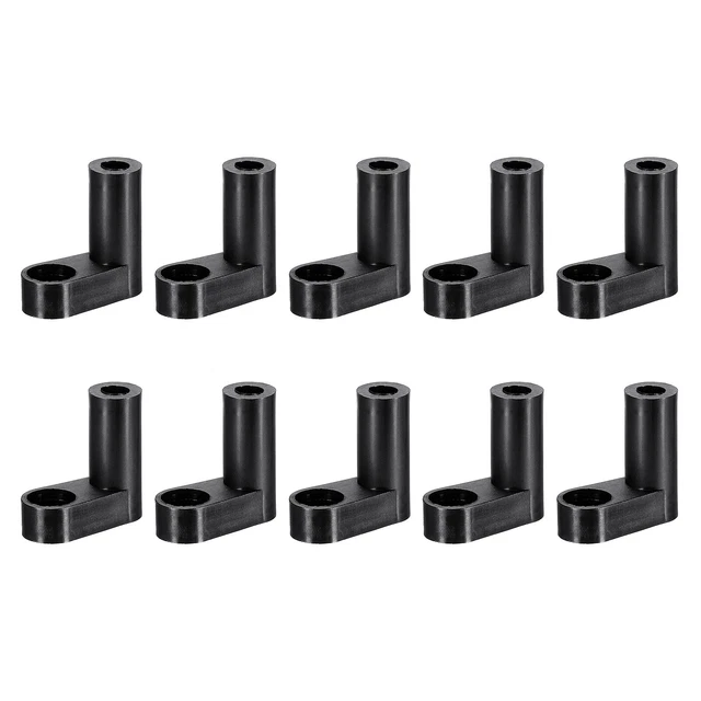 PCB Plástico Fijo Pies Circuito Placa Separador Negro Espaciador 20mm, 100uds