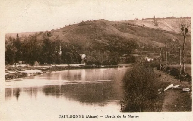 Y18 / Dept 02 Cpa Jaulgonne Edges Of The Marne / New