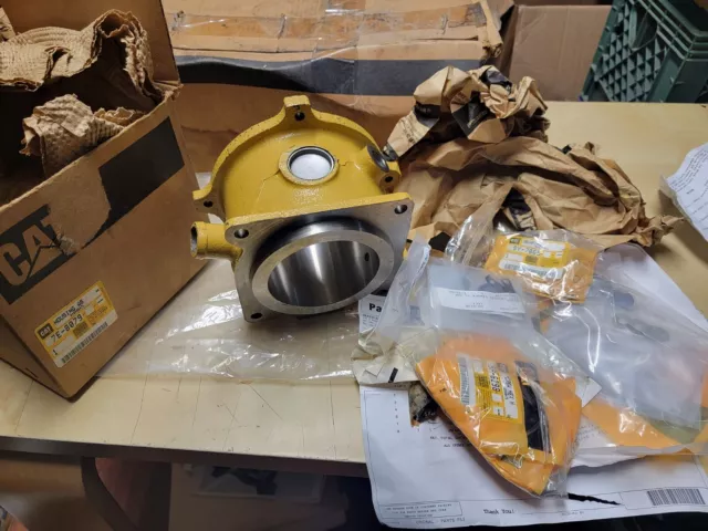 New OEM Genuine Cat 3208 Exhaust Housing 7E-8079 With Misc Install Parts