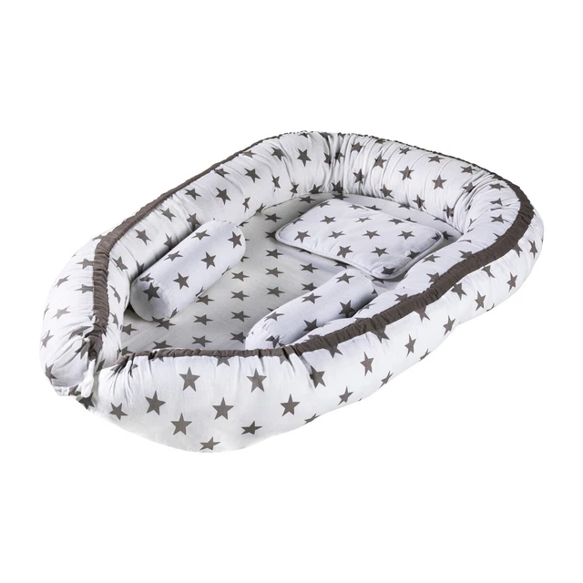 Schardt Babynest Kuschelnest Nestchen 90x50 cm Big Stars grey  TOP