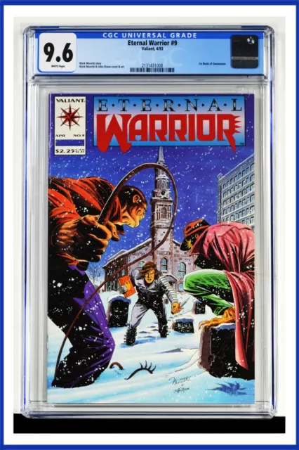 Eternal Warrior #9 CGC Graded 9.6 Valiant April 1993 White Pages Comic Book