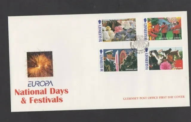 GB Guernsey 1998 Europa National Days & Festivals FDC per scan