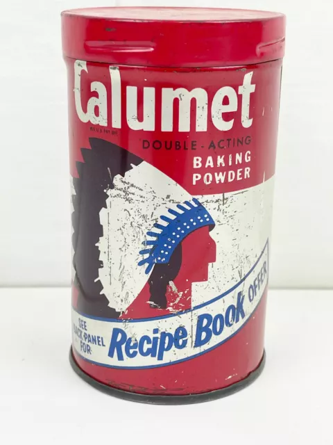 Vintage Calumet Baking Powder Tin - 1/2 Pound Size - Empty - Collectors Item