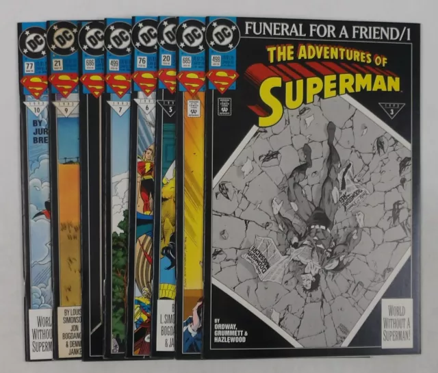Superman: Funeral For A Friend #1-8 FN/VF complete story - DC Comics set lot