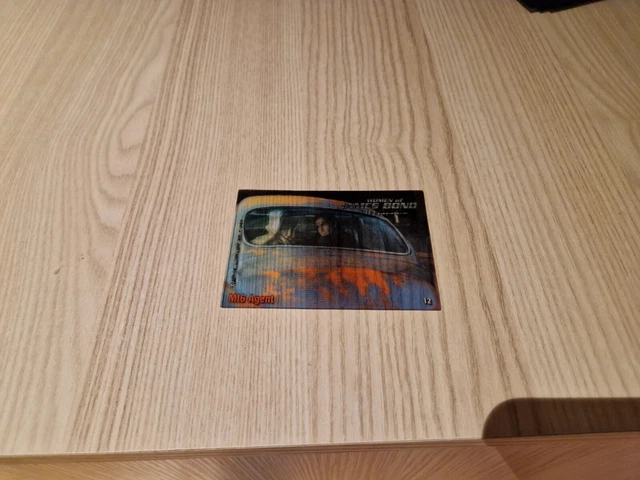 extrêmement rare carte holographique JAMES BOND 007