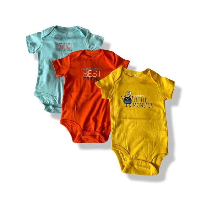 Baby/Toddler- Boys - 3 Pack Baby Grows Vests Set - UK Seller -  12-18 months