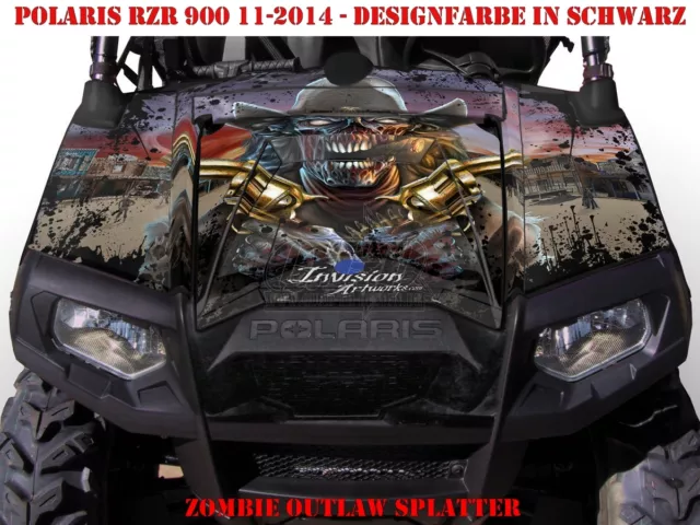 Invision Dekor Graphic Kit Atv Polaris Rzr 570/800/900 Zombie Outlaw Splatter B