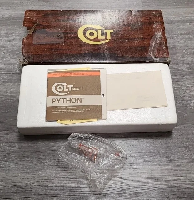 COLT PYTHON 6& Barrel Factory Original Genuine Revolver Box $31.00 ...