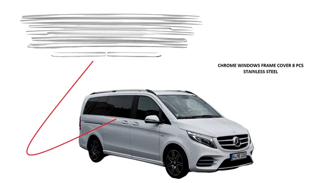 HIGH FLYING 4 Pièces Housse Enceinte Porte Latérale Vito W447 2014-2022 - Décoration Intérieur Auto