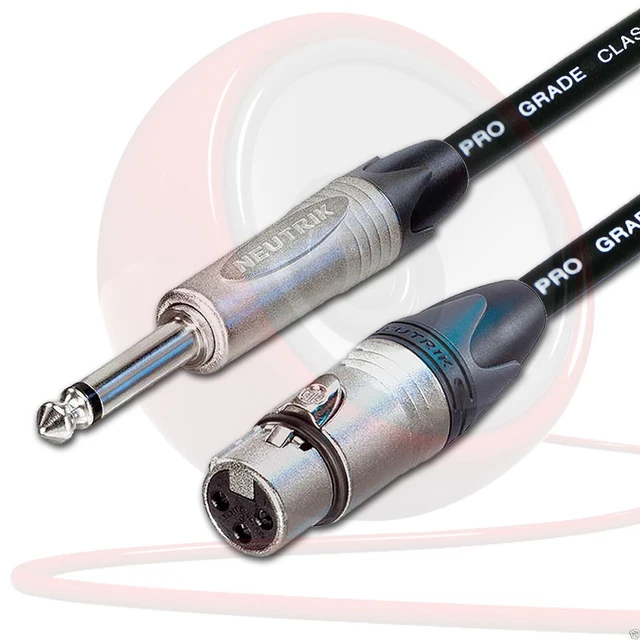 VAN DAMME FEMELLE XLR à Mono Jack Câble Micro / Mixer / Di Câble