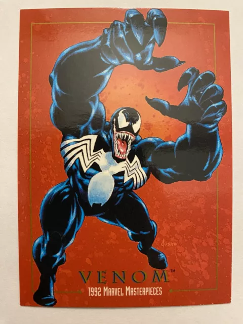 1992 Skybox Marvel Masterpieces Venom #97 Red Foil First Appearance April 1988