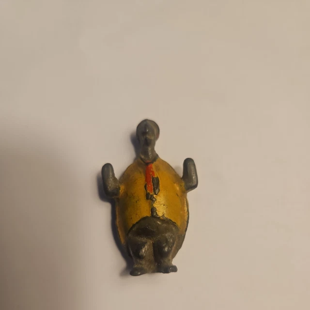 Figurine vintage années 30 Britains Cadburys Coco Cub Granny Owl plomb