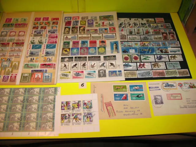 6 ) Briefmarken der DDR, ab 50/60er Jahre  Posten & Lots gestempelt