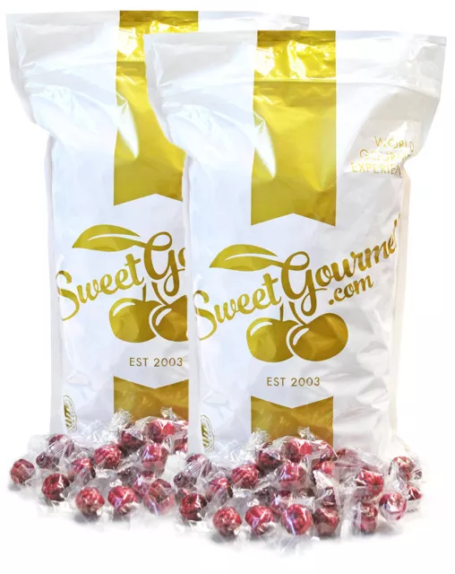 Bonbons de vacances remplis de framboises rouges emballées SweetGourmet - 10 lb LIVRAISON GRATUITE !