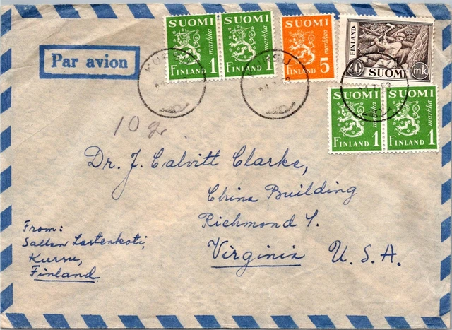 Goldpath: Finland Cover To U.s.a. Cv418_P18