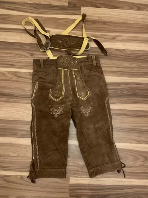 Herren Trachtenlederhose Trachten Tradition Gaudi Leathers Gr 48 Neu unbenutzt