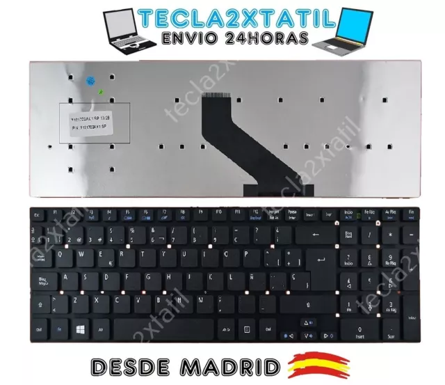 Teclado para ACER ASPIRE y EXTENSA PK130N42A18 SP ESPAÑOL NEGRO NUEVO KEYBOARD B