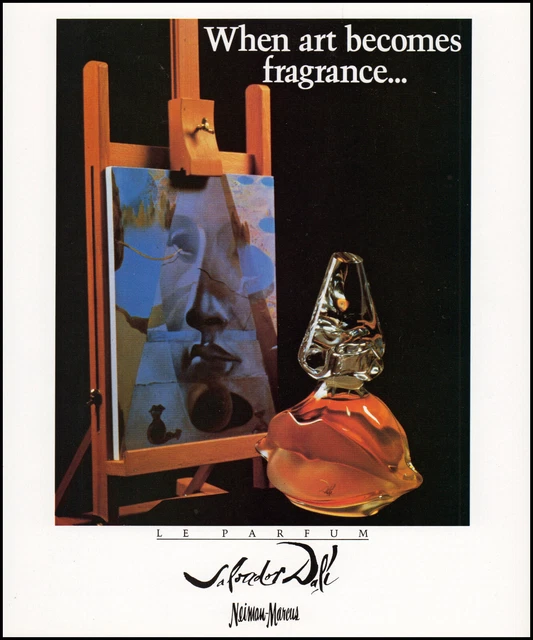 1986 Salvador Dalí perfume Neiman-Marcus art fragrance retro photo print ad  S39
