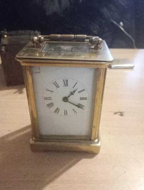 antique brass carriage clock french