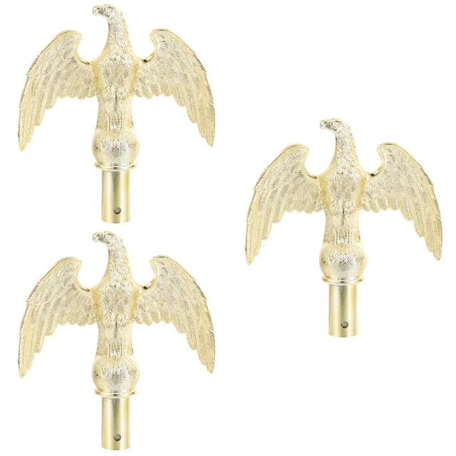 Kayiune Eagle in Flight Flagpole Topper Finial Ball Ornament for Telescopic