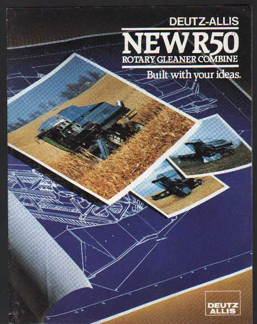 Gleaner R50 Rotor DEUTZ-ALLIS &NEW R50& Rotary Gleaner Combine Brochure Leaflet £6.00 ...