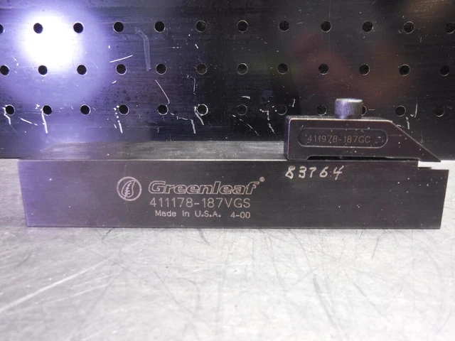 Greenleaf Indexable Grooving/Profiling/Cut-Off Toolholder 411178-187VGS (LOC3681