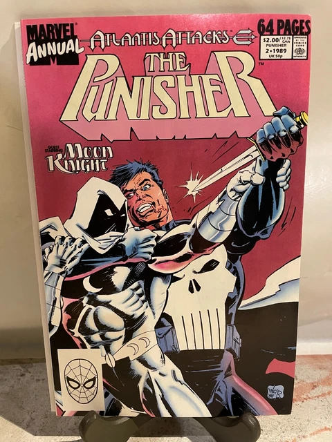 Punisher Annual #2 Marvel 1989 1st Battle Punisher vs Moon Knight
