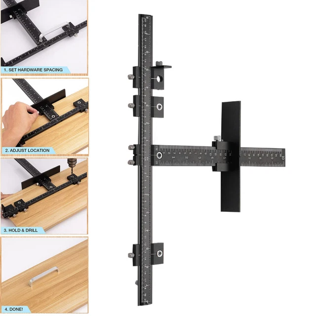 HARDWARE JIG Punch Locator Handle Template Tools Drill Guide