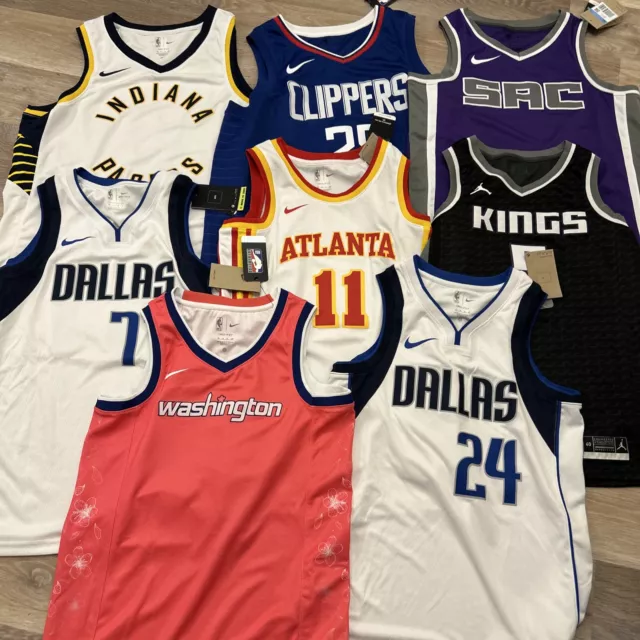 8 x NBA Jersey Bundle - Most New With Tags & Print Defects - Adult & Authentic.