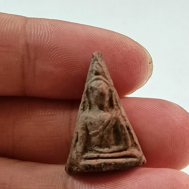 Phra Nangpaya Pendant Talisman Thai Buddha Amulet Box Case wat Rachaburana#A