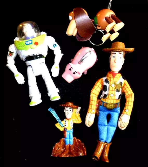 Lot of (5) Vintage 1995 Disney Pixar Toy Story Action Figures
