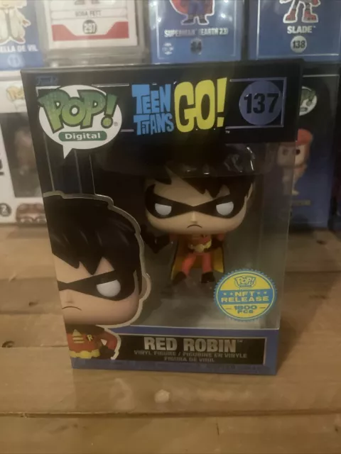 Funko Pop! Digital #137 Teen Titans Go! Red Robin Legendary LE 1800