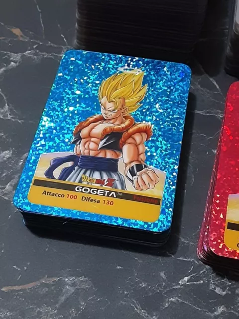 Dragon Ball Z Lamincards serie Platino Singole sfondo Zaffiro Edibas