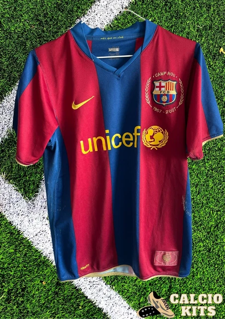 FC Barcelona 2007-2008 Home Shirt 50 year anniversary - Lionel Messi '19' Size S