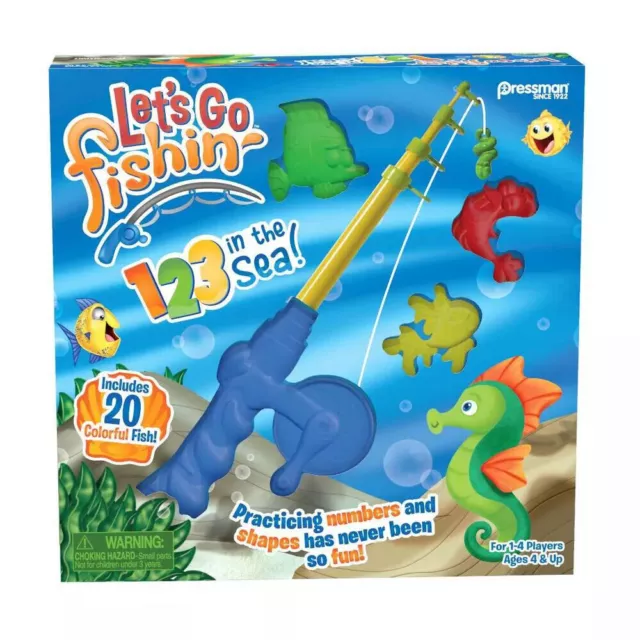 LETS GO FISHIN Game by Pressman - The Original Fast-Action Fishing Game! 1  $5.00 - PicClick