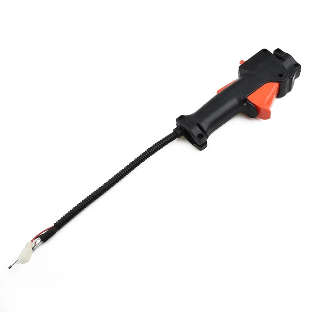 Poignée D’accélérateur Avec Interrupteur Et Câble Pour Débroussailleuse – Longueur 80 Cm, Compatible Nombreuses Marques - 2