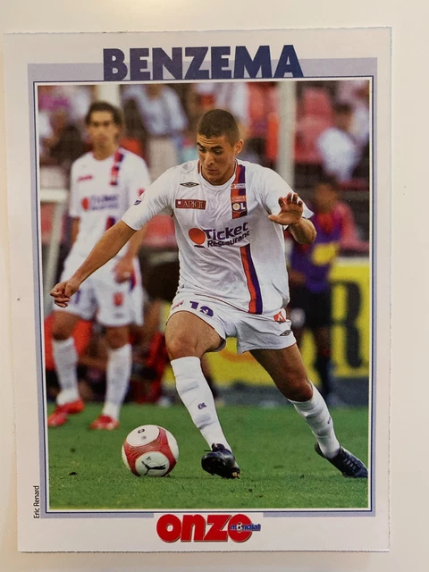 KARIM BENZEMA (LYON, Real Madrid) Rare Trading Rookie Card Collector