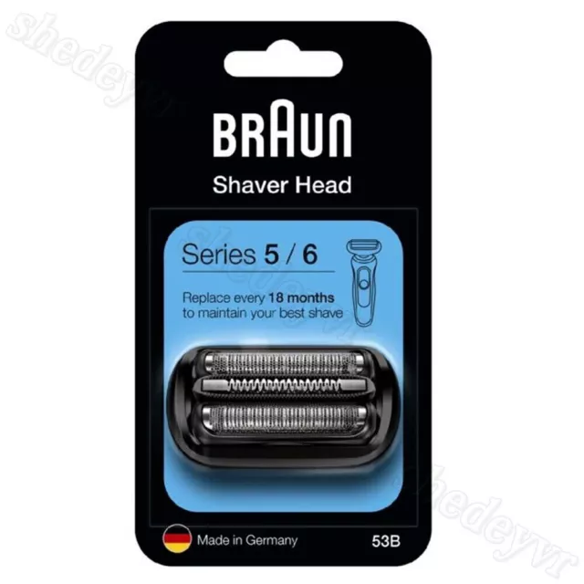 Braun 53B Replacement Foil & Cutter Cassette Cartridge Head Series 5 & 6 Shavers