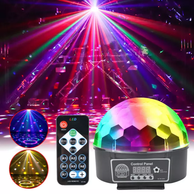 Musique de voiture Lampe de rythme LED clignotant Atmosphère de DJ Lumière  de discothèque boule stroboscopique Lampe avec alim[141]
