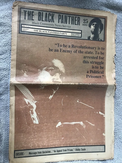 Black Panther Newspaper Jan 10 1970