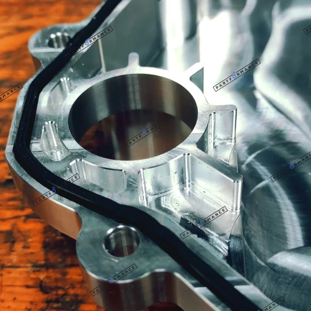 MITSUBISHI EVO X SST Transmission gearbox cooler oil pan sump Billet