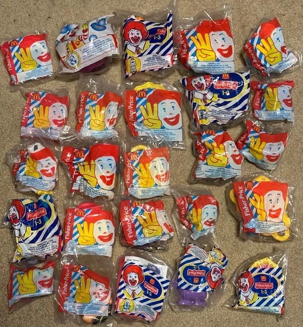 MCDONALDS FISHER PRICE Happy Meal UNDER 3 Toys Lot of 25 New in Package