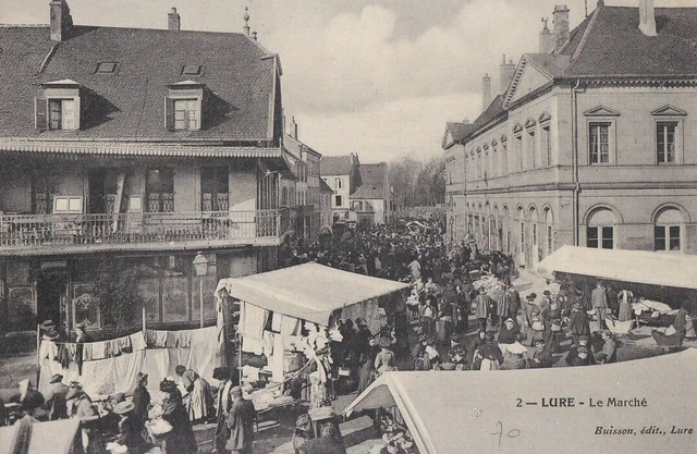 CPA 70 FRANCHE-COMTE près Vesoul LURE Le Marché