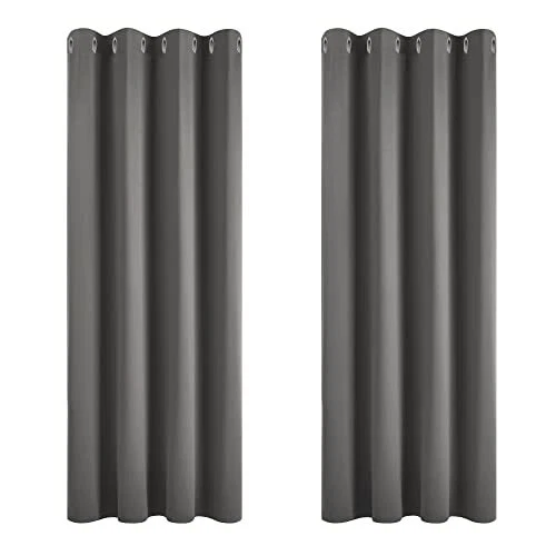 Deconovo Rideaux Occultants Isolant Thermique Anti Froid 117x138 CM Largeur x...