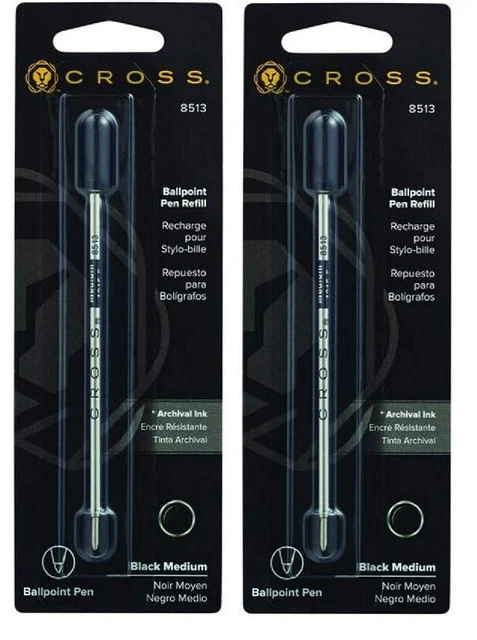 Cross Ballpoint Pen Refill In Black With Standard Medium Tip - Pack Of 5 Refills 8513 5 - Foto 8
