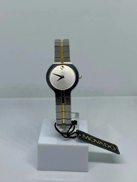 Orologio Movado Museum Swiss Made Donna Acciaio E Oro 8590821 Nuovo!! -20% Off