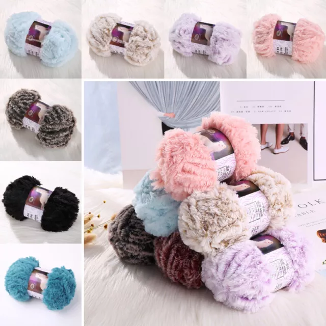 50g/Ball Soft Mohair Mink Cashmere Wool Yarn DIY Knitted Crochet Yarn Thread