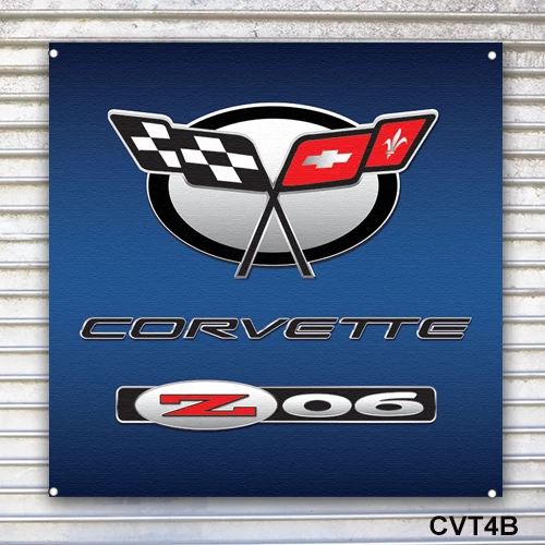 Corvette ZO6 Banner Sign Wall Art