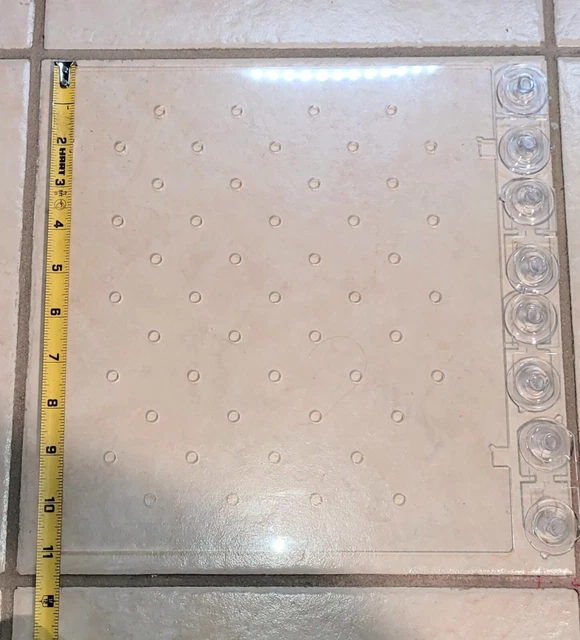 Clear Acrylic Aquarium Divider for 10 gallon tank with suction cups (11x10)