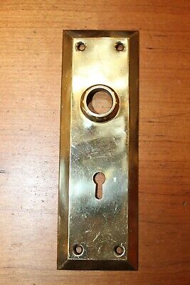 Antique Bronze / Brass Keyhole Rectangular Door Escutcheon  S-140 2